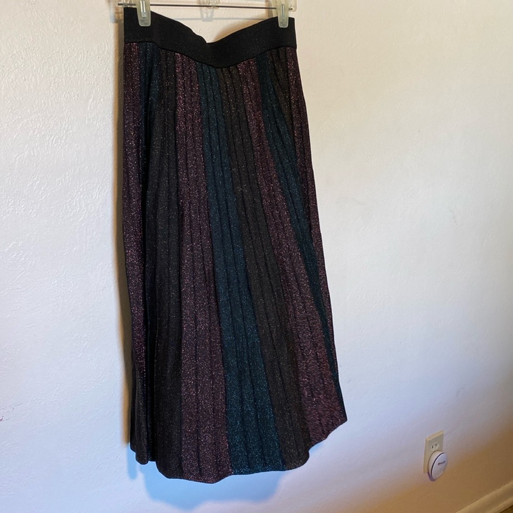 Nanette Laporte pleated sparkle midi skirt